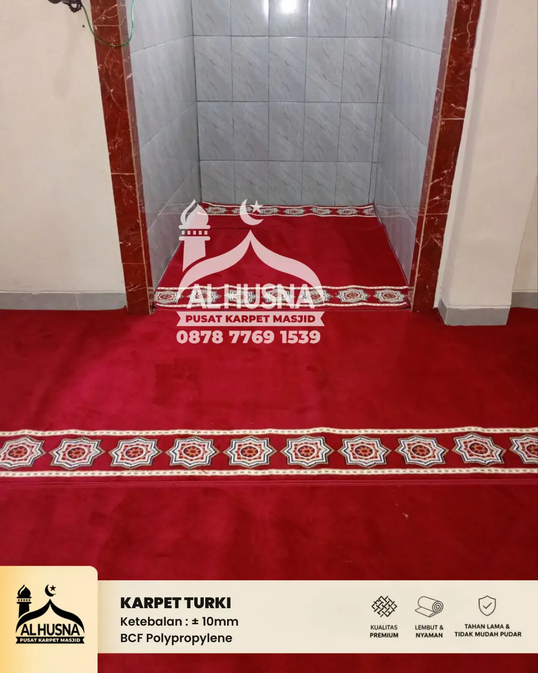 cara ukur kebutuhan karpet masjid akurat