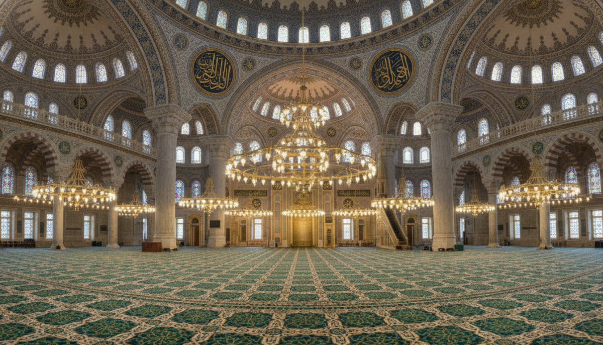 review karpet masjid terbaik 2026 ruang sholat premium turki