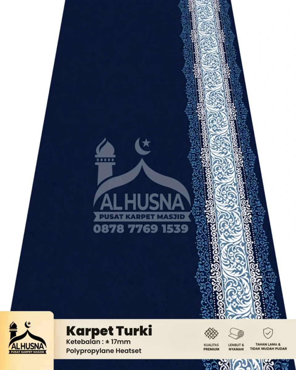 inspirasi karpet masjid nuansa biru