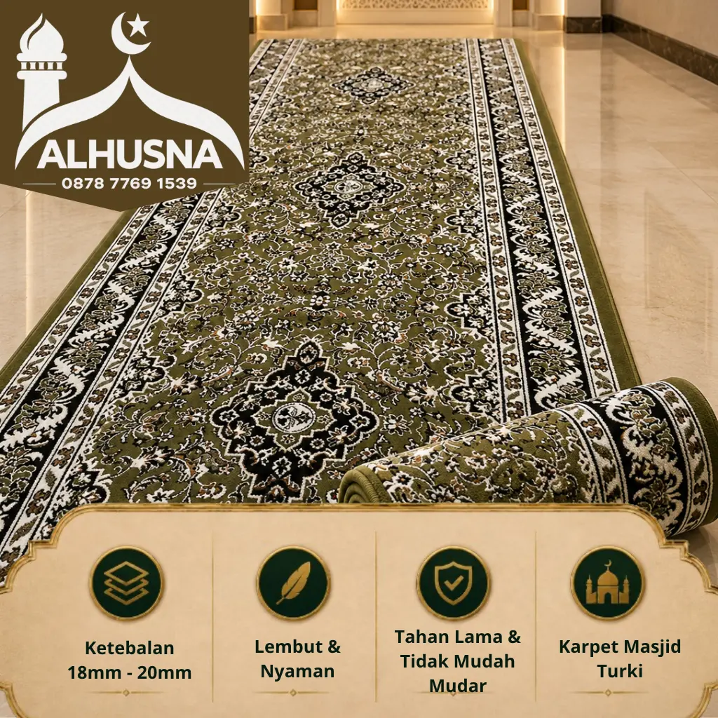 motif arabesque karpet masjid