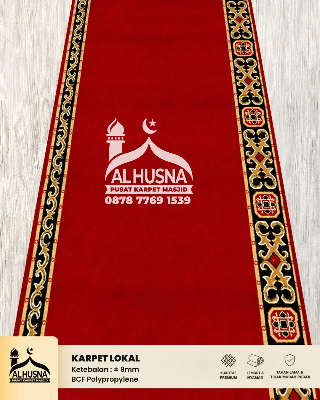 tips merawat karpet masjid agar tidak cepat aus dan kusam