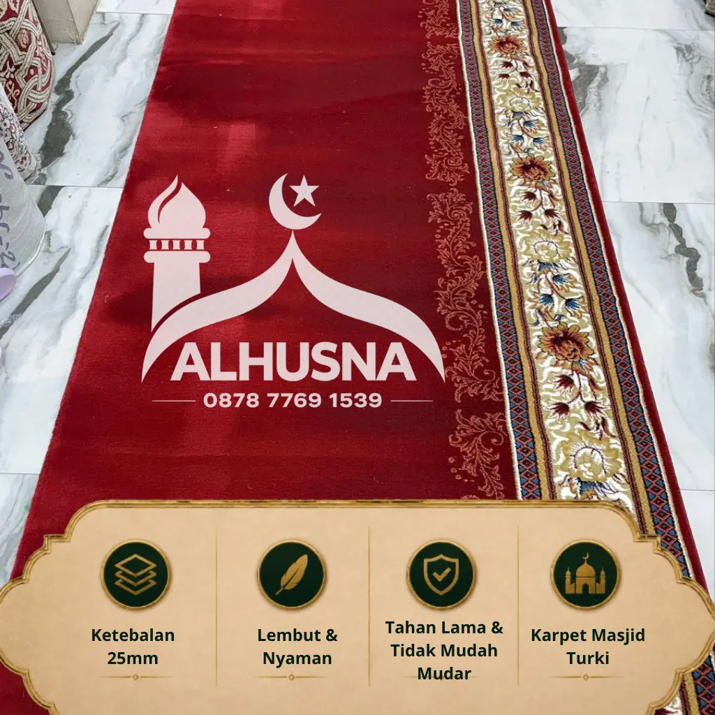 agen karpet masjid resmi karpet masjid roll merah Alhusna