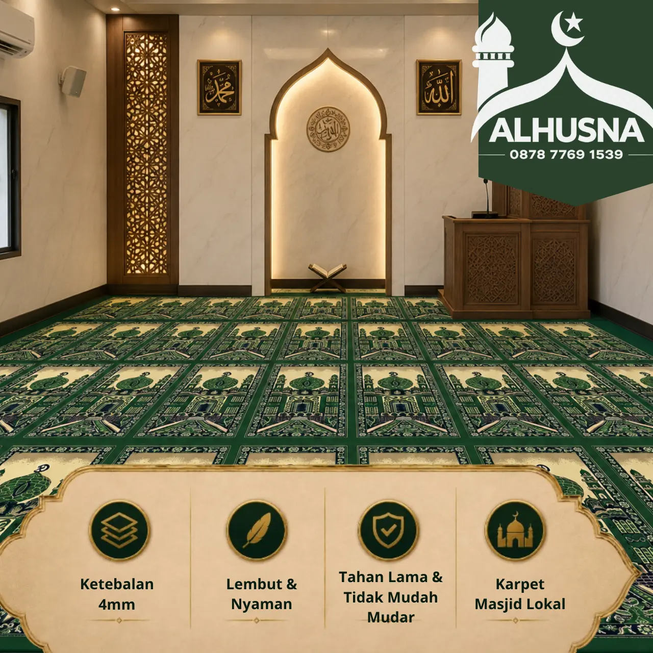 estimasi harga karpet masjid 10x10 meter