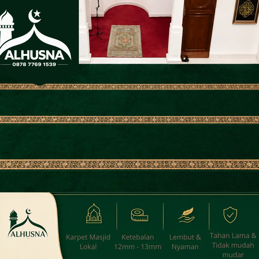 karpet masjid outdoor tahan hujan dan panas