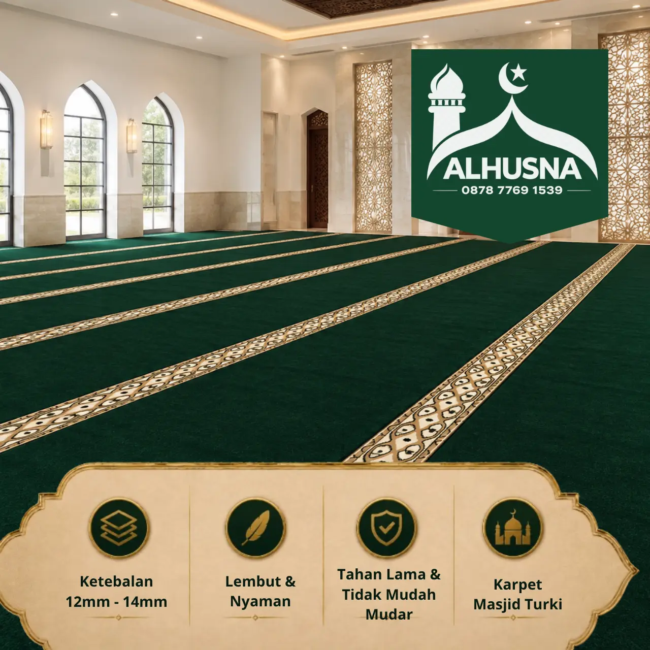 cara cek kualitas karpet masjid sebelum beli