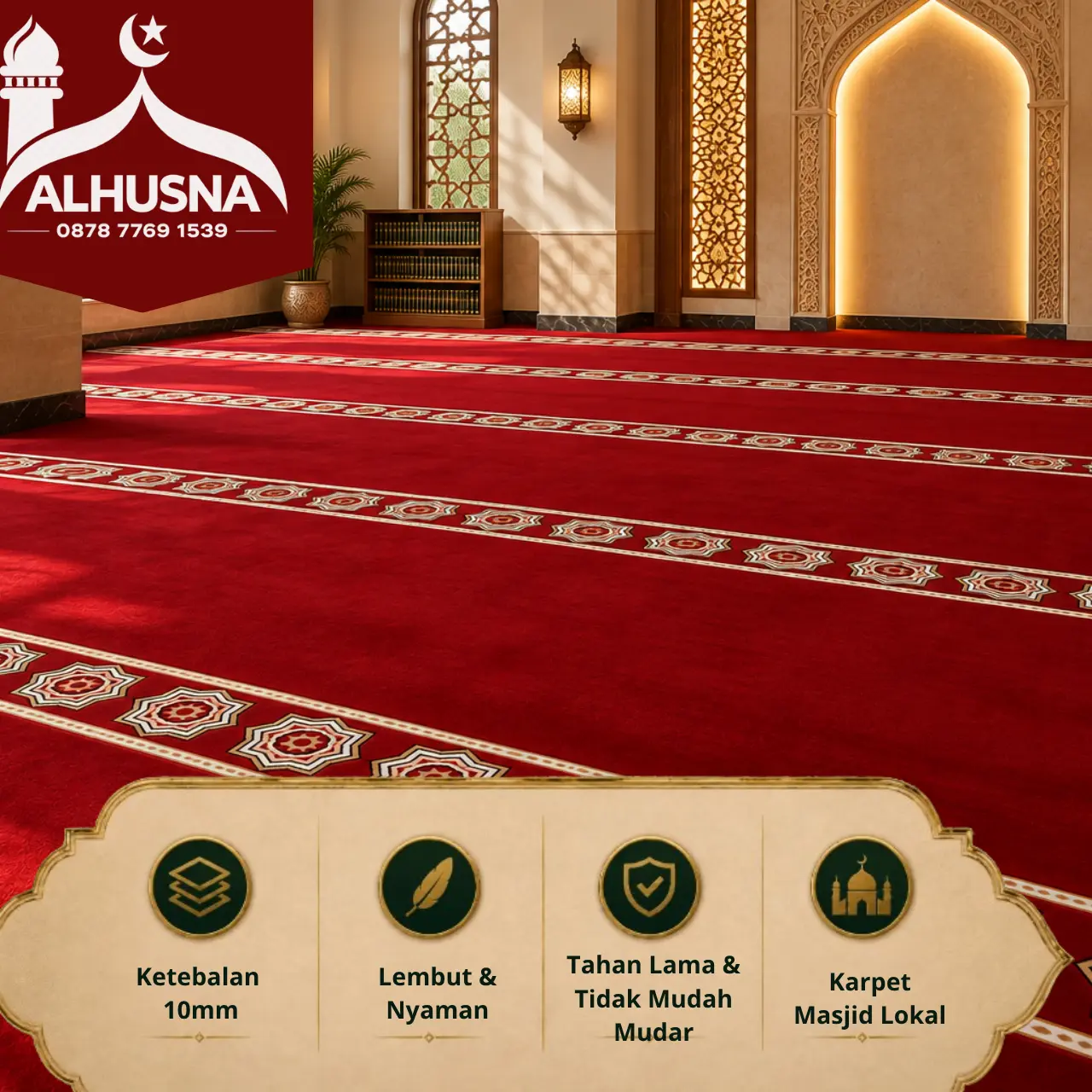 jenis karpet masjid paling populer di Indonesia