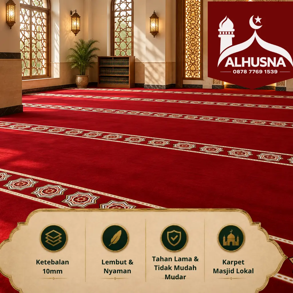 karpet masjid polypropylene heatset