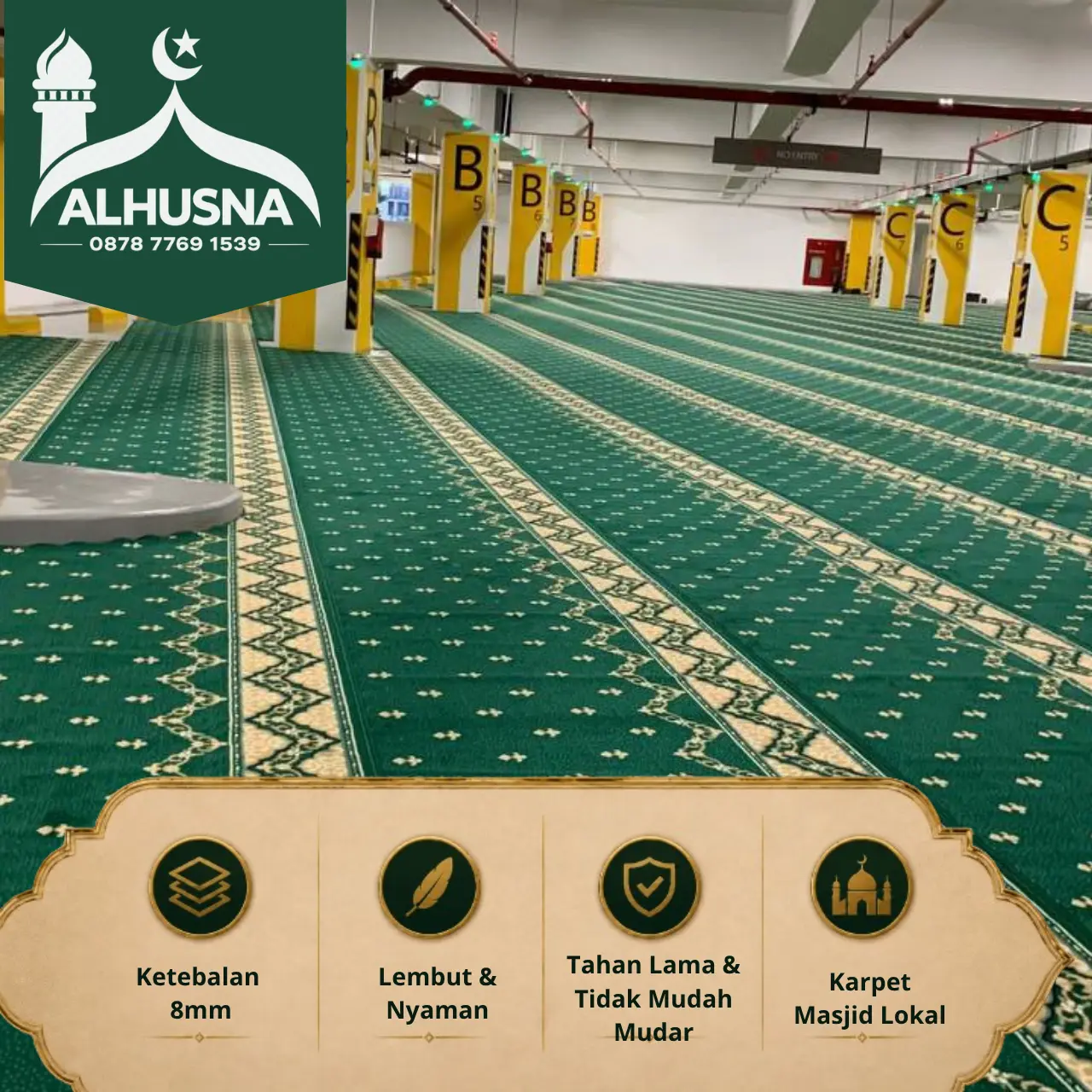 karpet masjid warna tidak mudah memudar