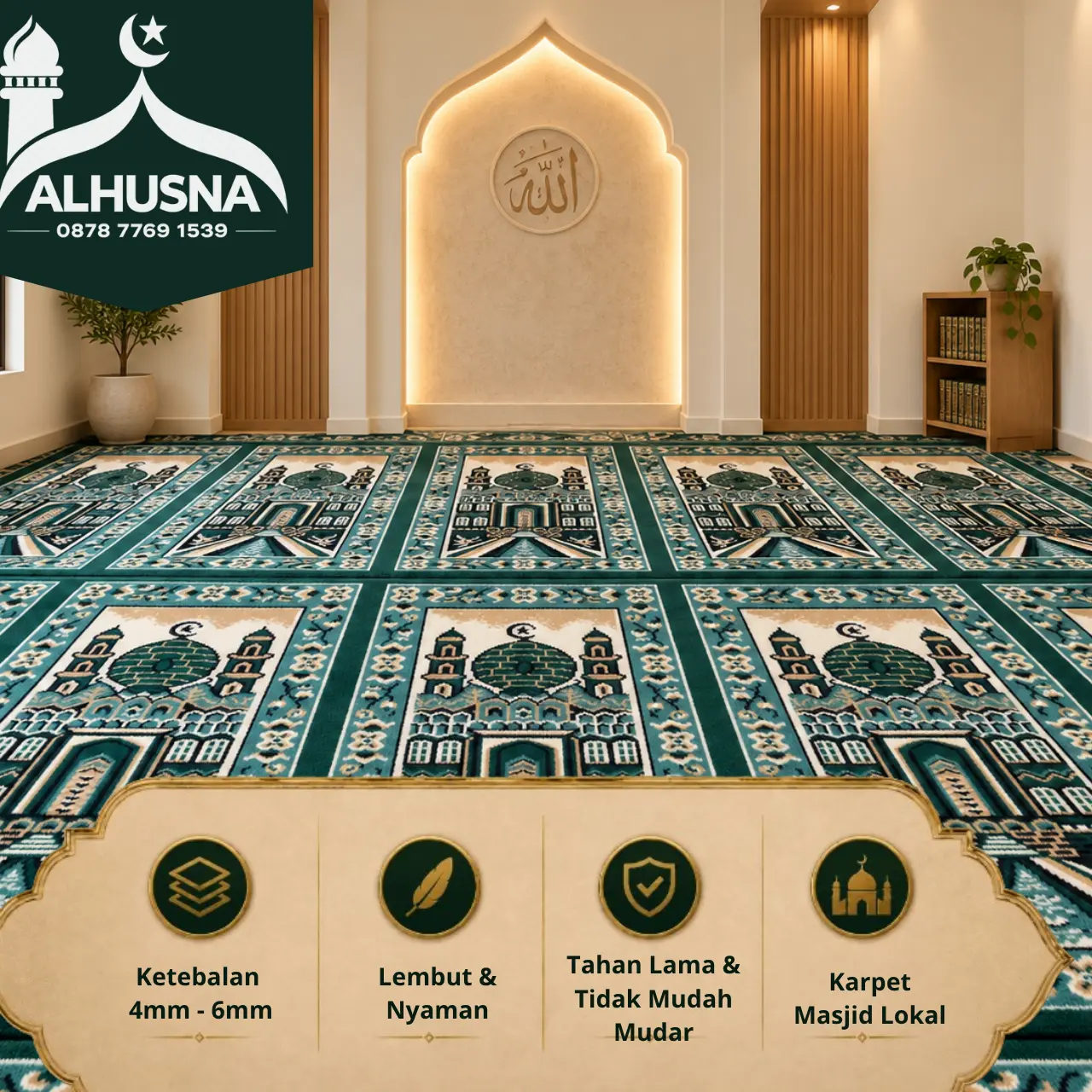 karpet masjid washable mudah dicuci