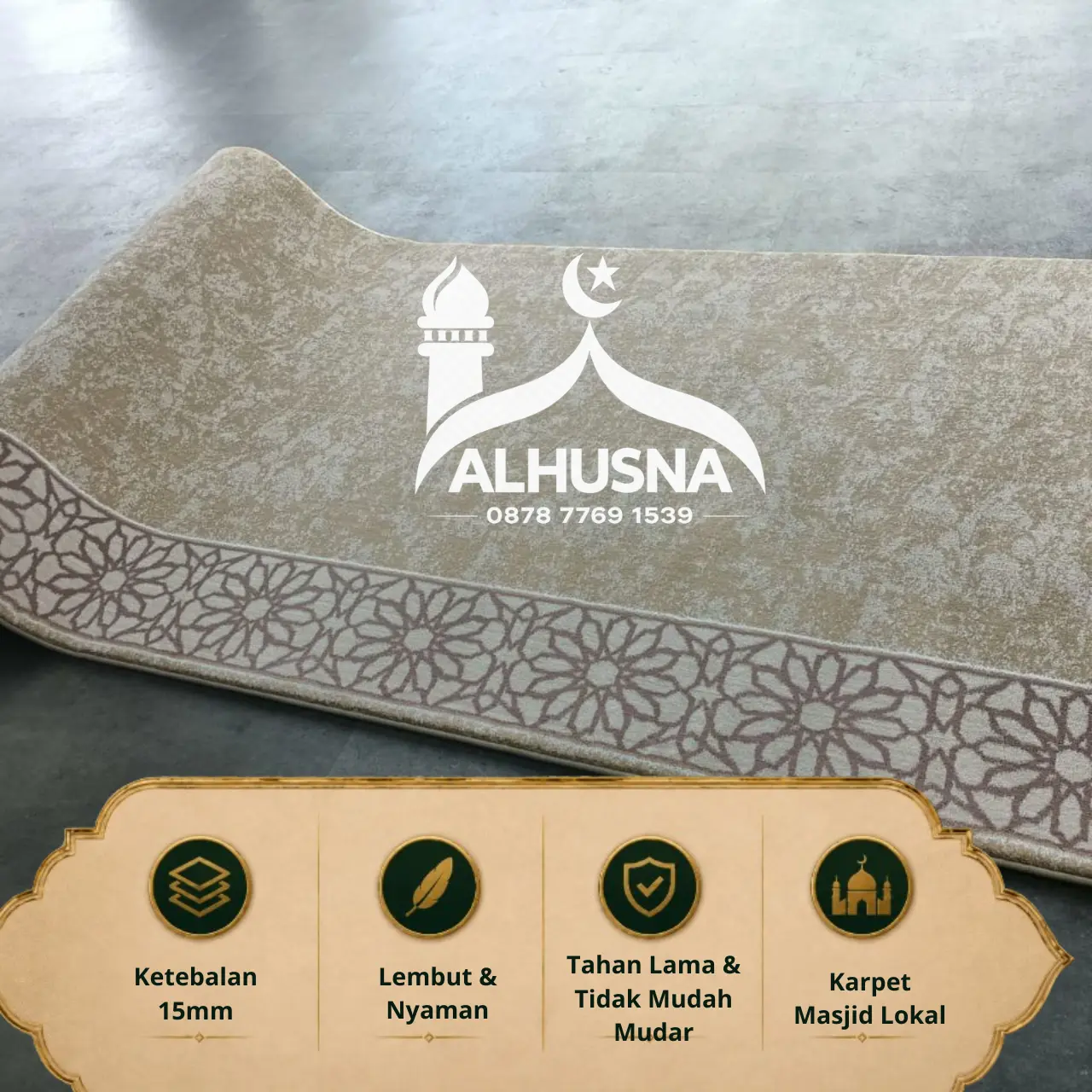 karpet masjid untuk musala hotel dan resort